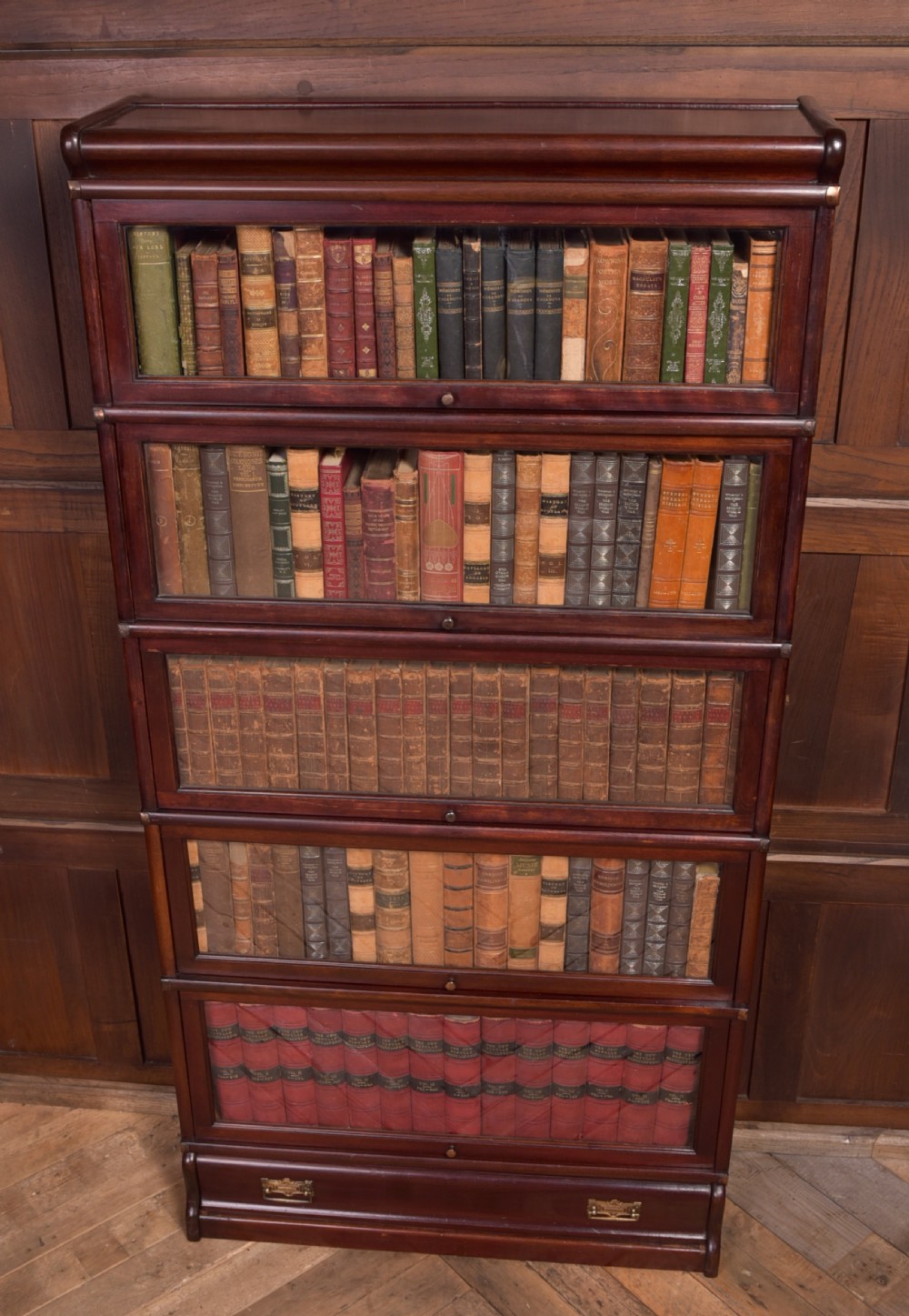 Edwardian Mahogany Globe Wernicke 5 section bookcase