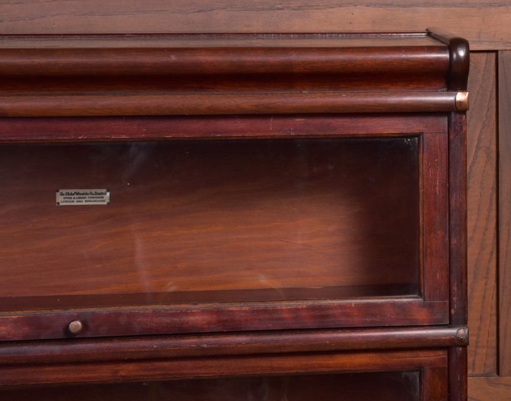 Edwardian Mahogany Globe Wernicke 5 section bookcase View IV