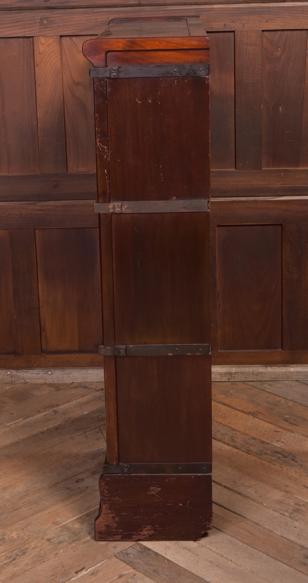 Edwardian Mahogany Globe Wernicke 3 section bookcase View VII