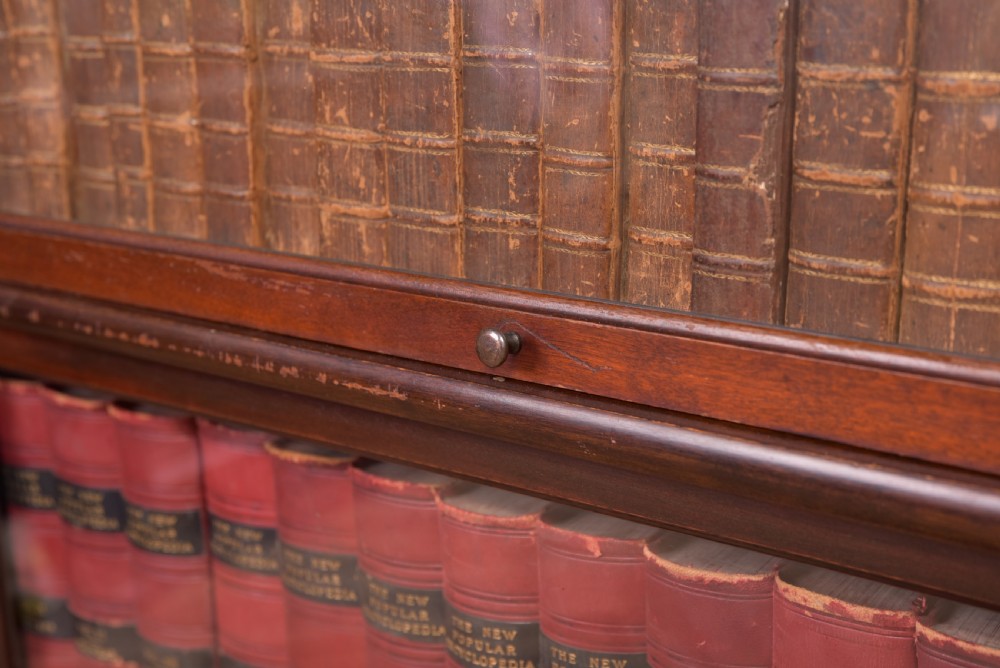 Edwardian Mahogany Globe Wernicke 3 section bookcase View XI
