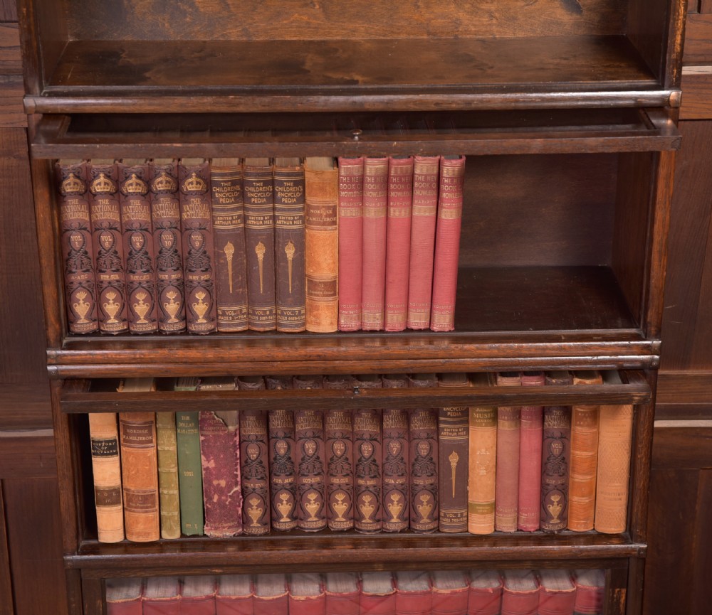Edwardian Oak Globe Wernicke 5 section bookcase View VIII