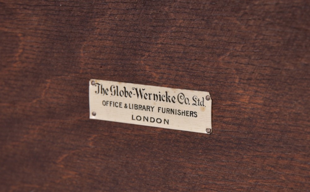 Edwardian Oak Globe Wernicke 5 section bookcase View XII