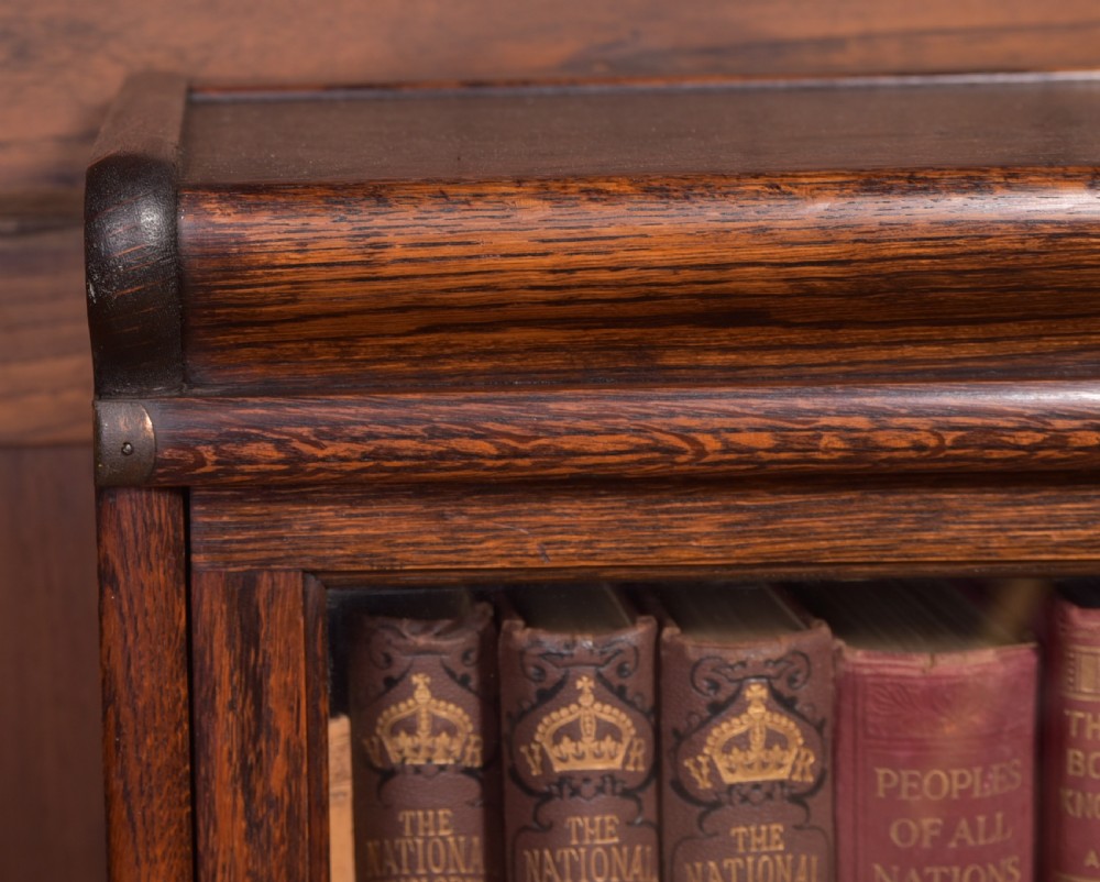 Edwardian Oak Globe Wernicke 3 sectional bookcase View II