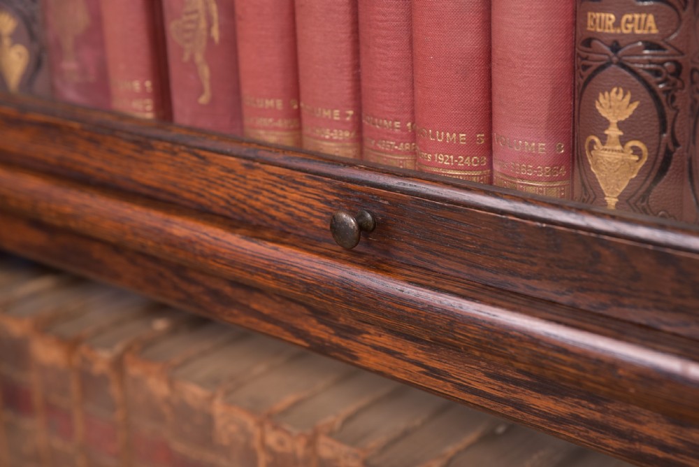 Edwardian Oak Globe Wernicke 3 sectional bookcase View VII