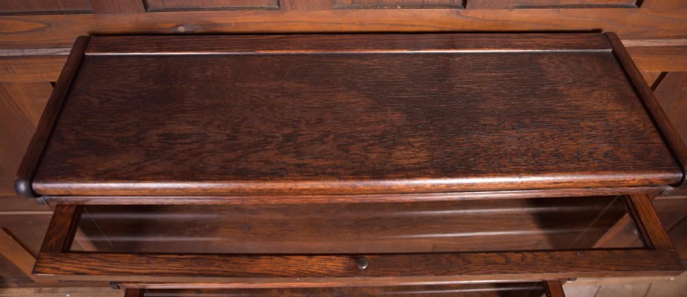 Edwardian Oak Globe Wernicke 3 sectional bookcase View X