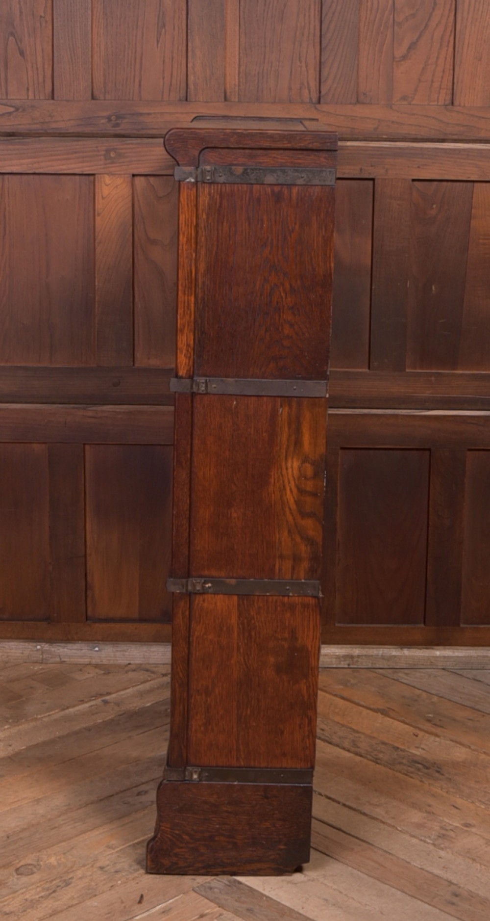 Edwardian Oak Globe Wernicke 3 sectional bookcase View XV