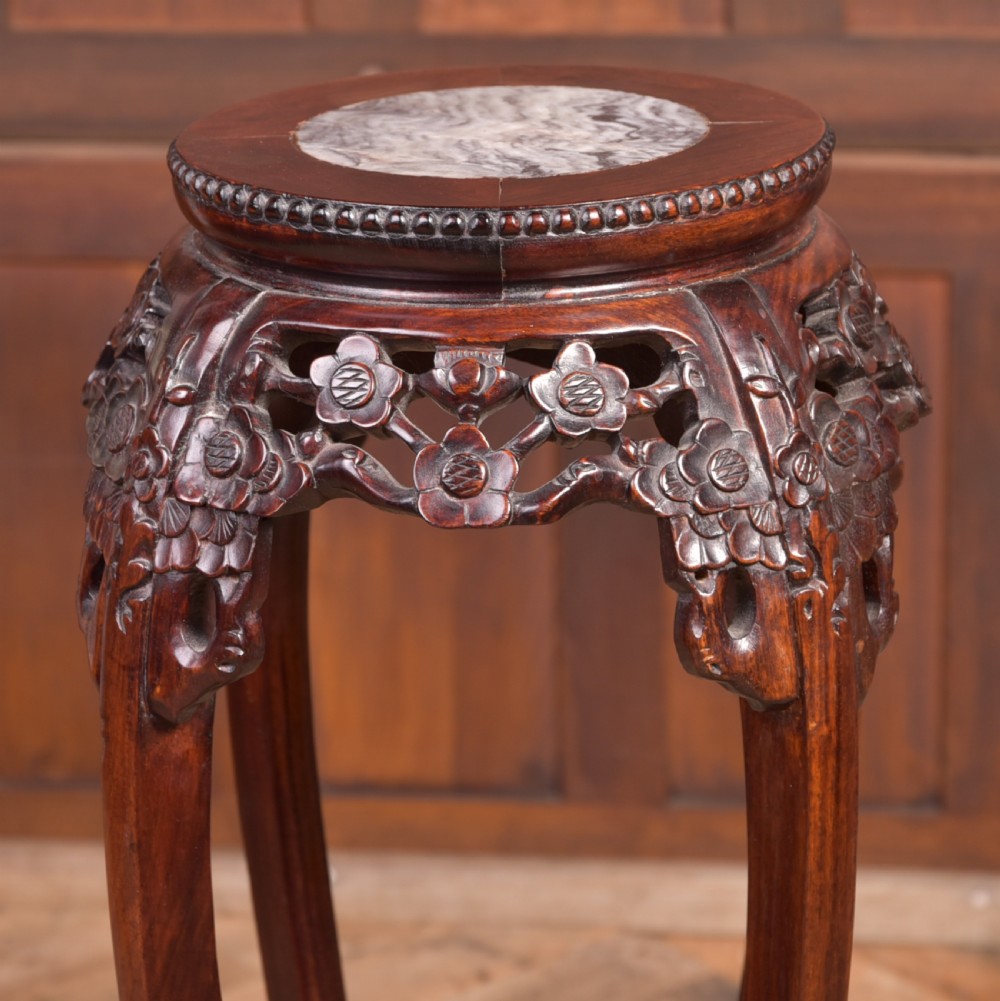 19th Century tall Chinese hardwood planter View II
