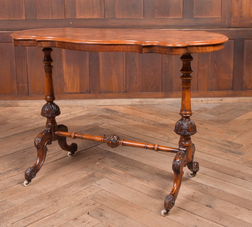 Victorian Burr Walnut inlaid table