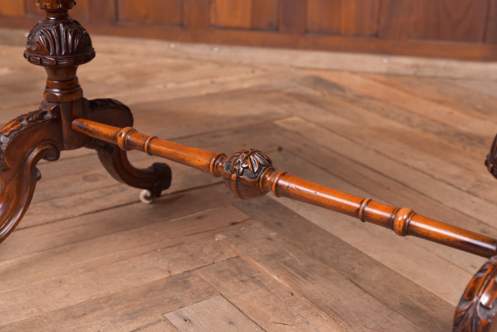 Victorian Burr Walnut inlaid table View III
