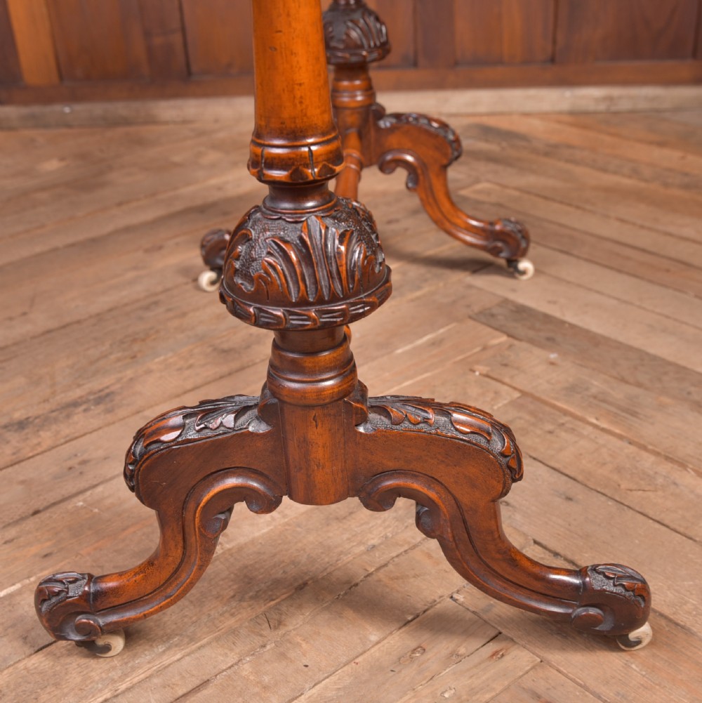 Victorian Burr Walnut inlaid table View XIII