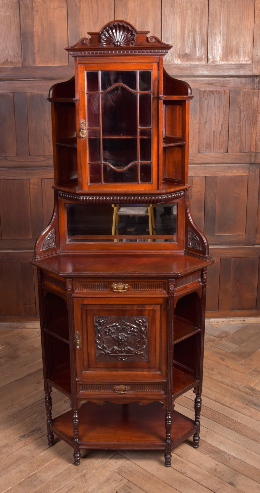 Edwardian Mahogany corner cabinet
