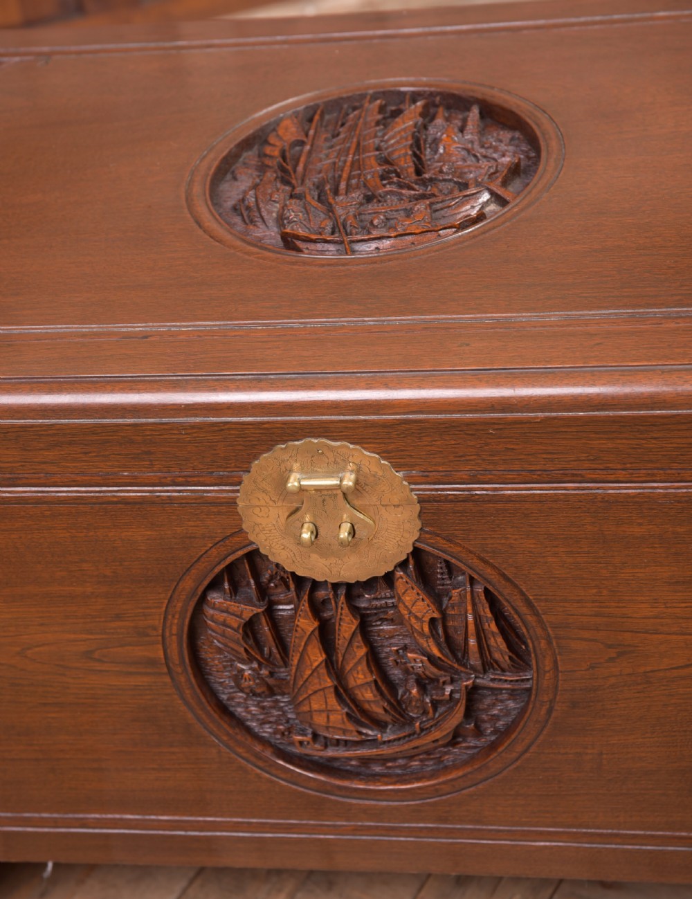 19th Century Chinese Camphor wood storage box View II