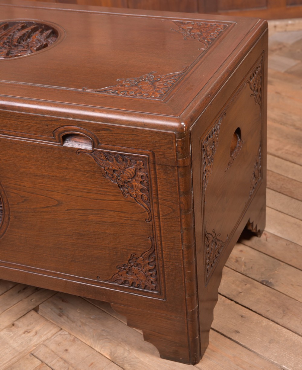 19th Century Chinese Camphor wood storage box View VI