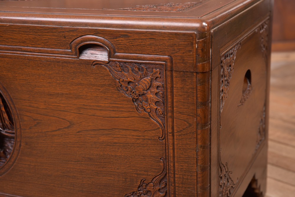 19th Century Chinese Camphor wood storage box View VIII