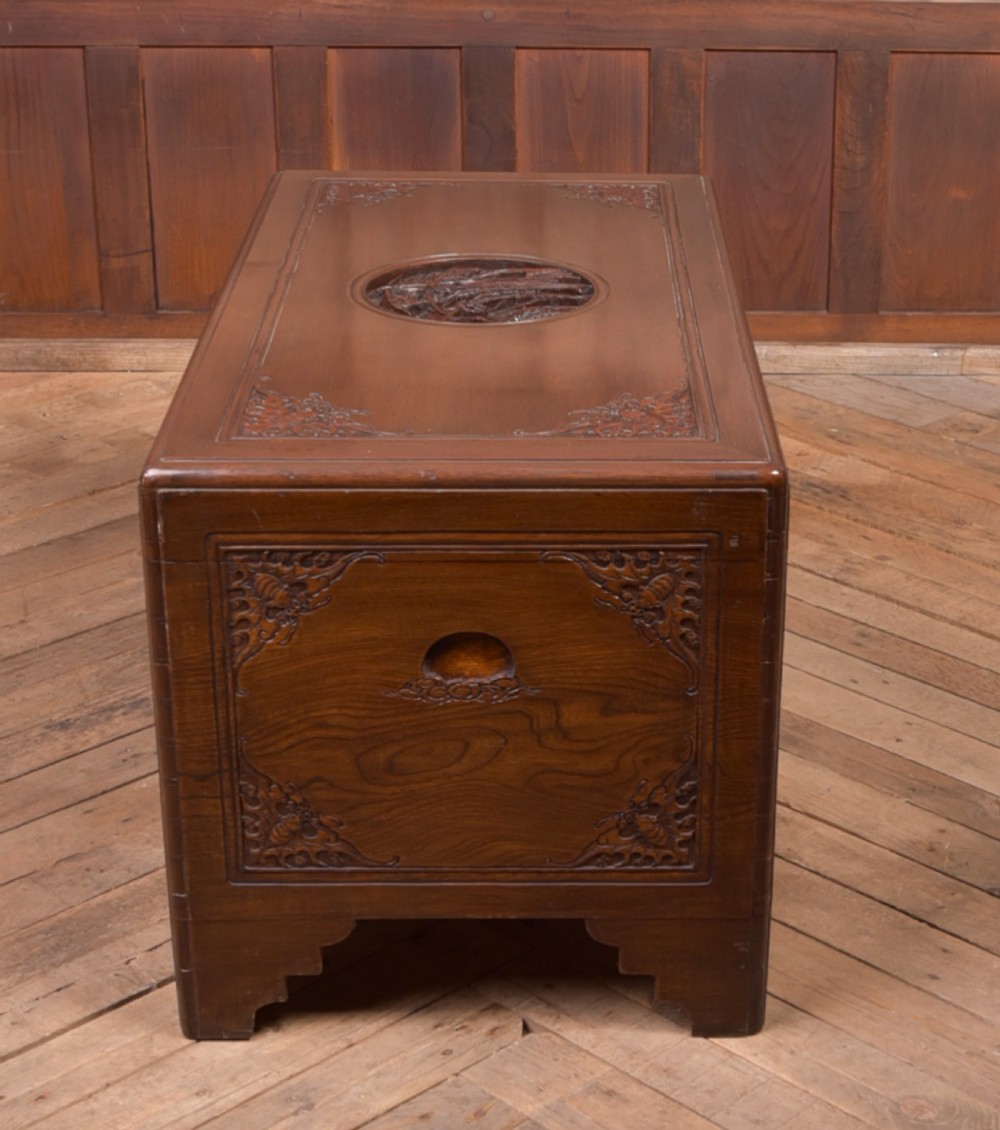 19th Century Chinese Camphor wood storage box View XI