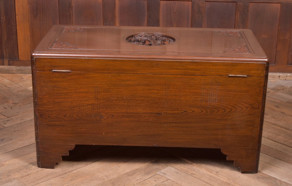 19th Century Chinese Camphor wood storage box View XII