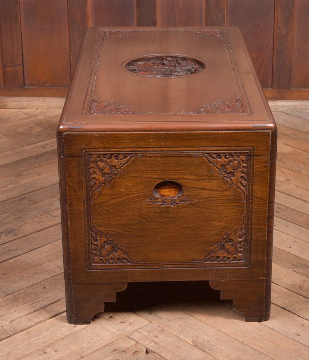 19th Century Chinese Camphor wood storage box View XIII