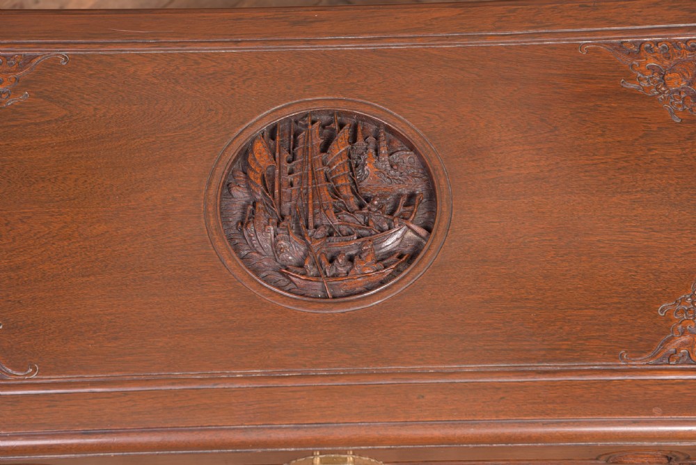 19th Century Chinese Camphor wood storage box View XV