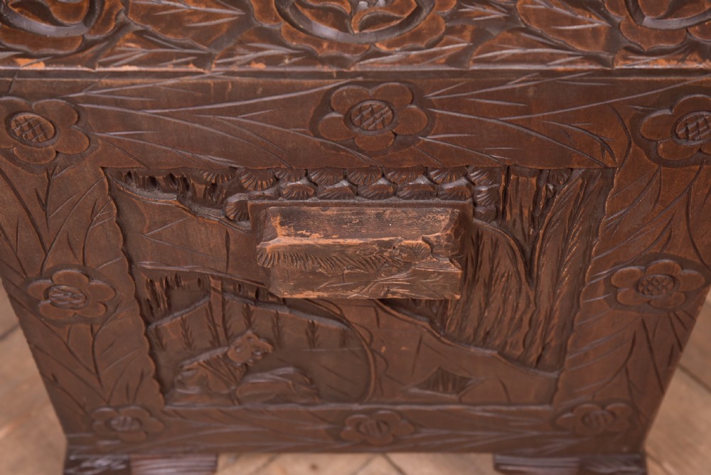 Chinese carved Camphor wood Cabinet View XIV