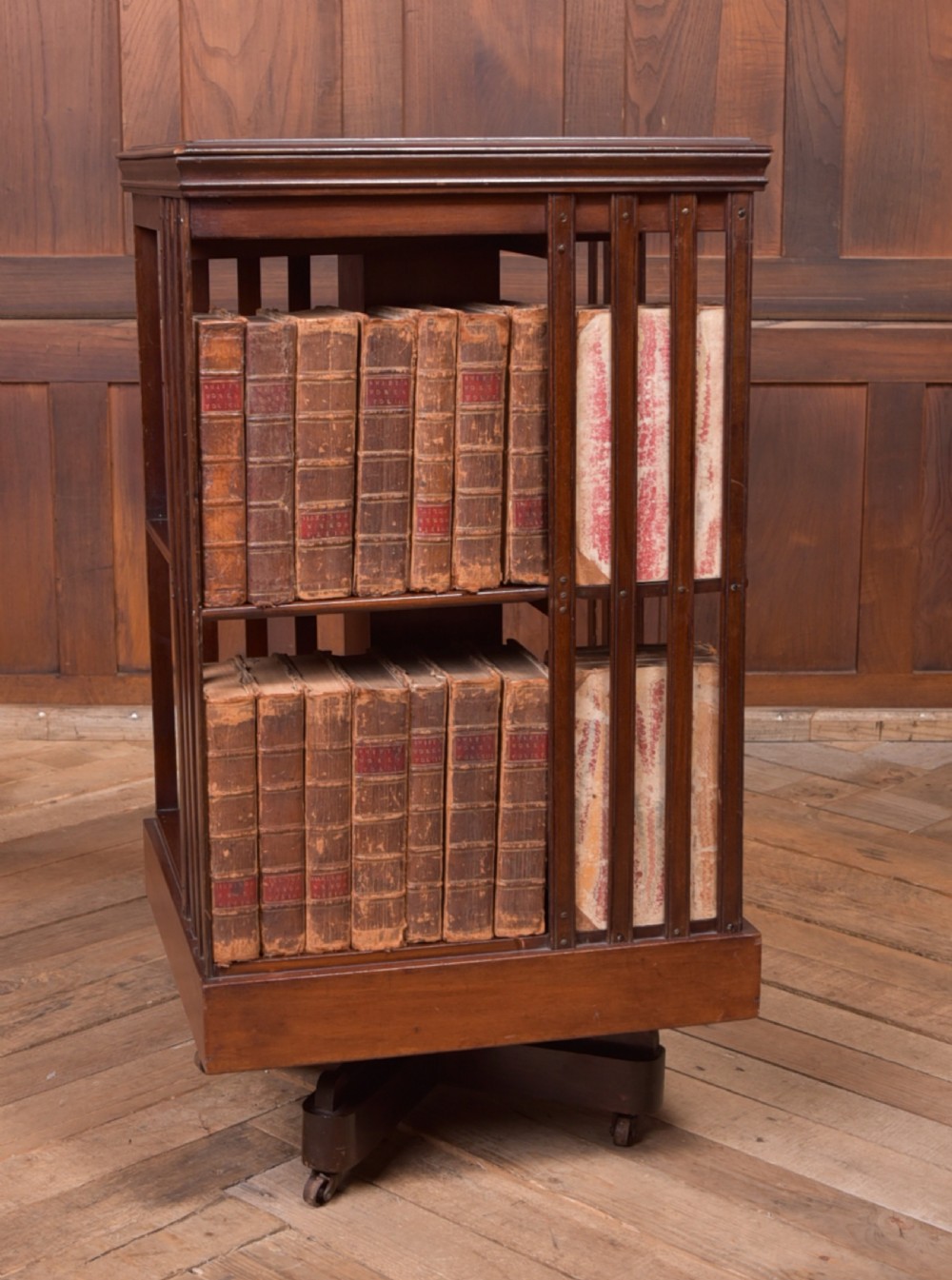 Edwardian Mahogany revolving bookcase
