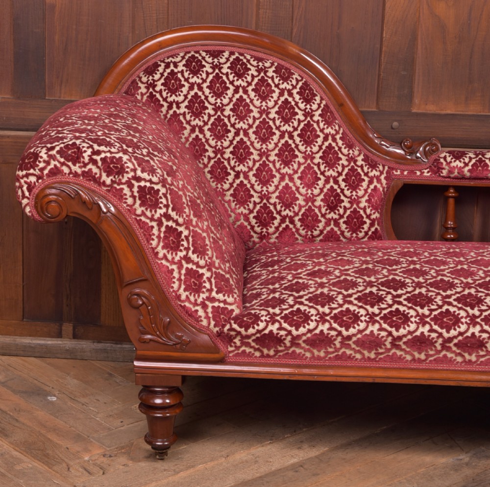 Victorian Mahogany Chaise Longue View VI