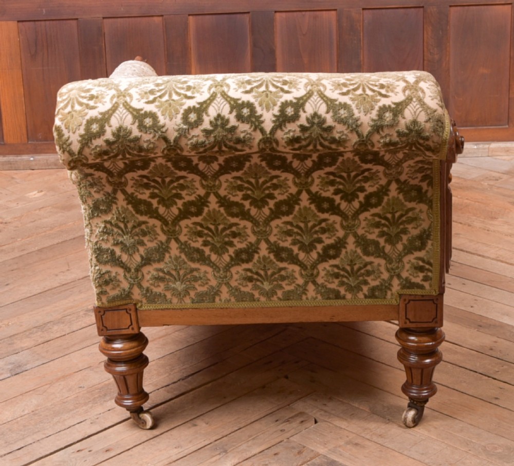 Victorian Walnut Chaise Longue View XVI