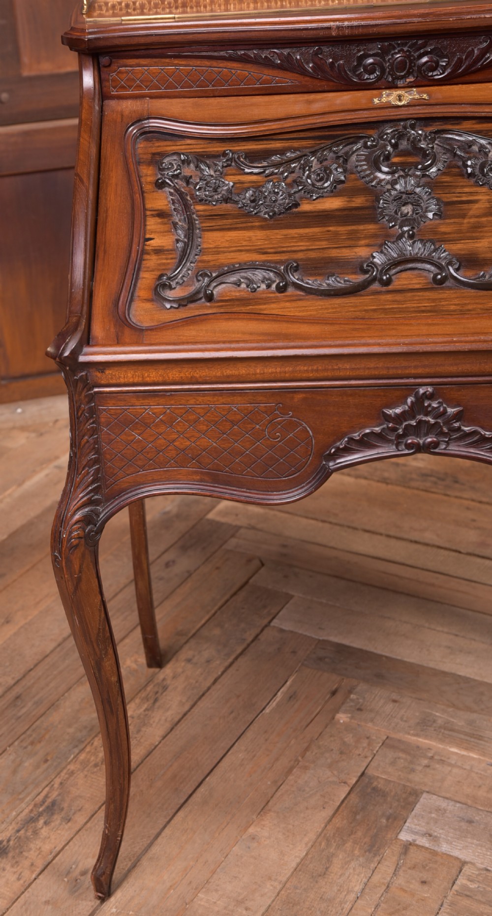 French Mahogany writing bureau View VIII