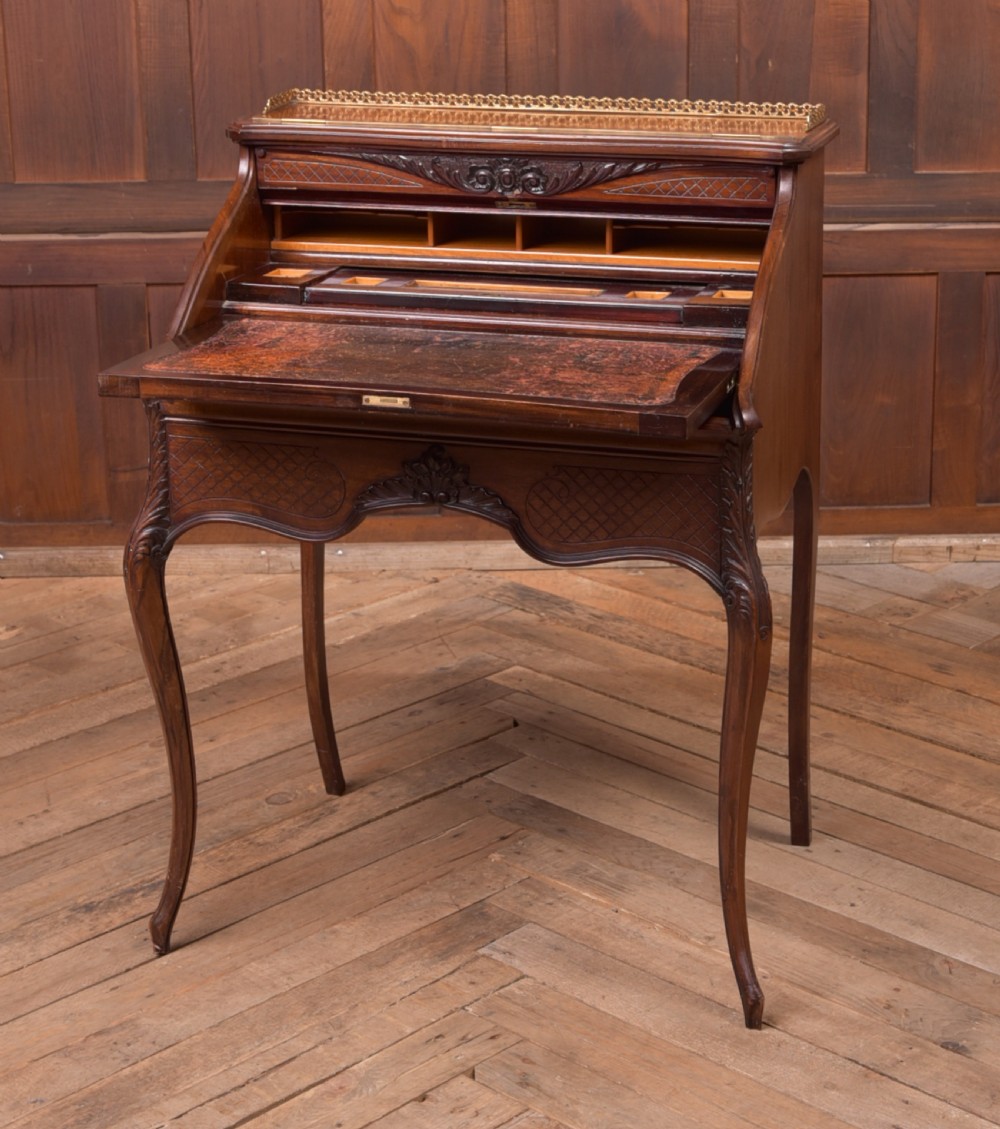 French Mahogany writing bureau View IX