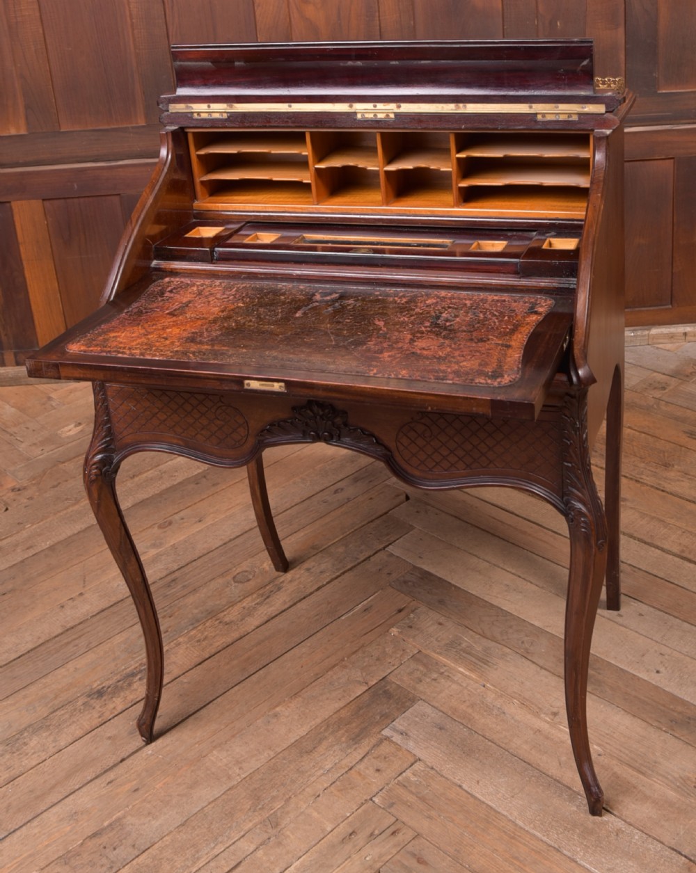 French Mahogany writing bureau View XI