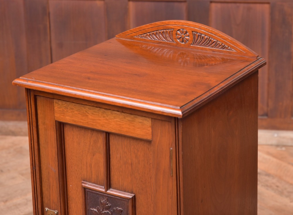 Edwardian Walnut bedside cabinet View II