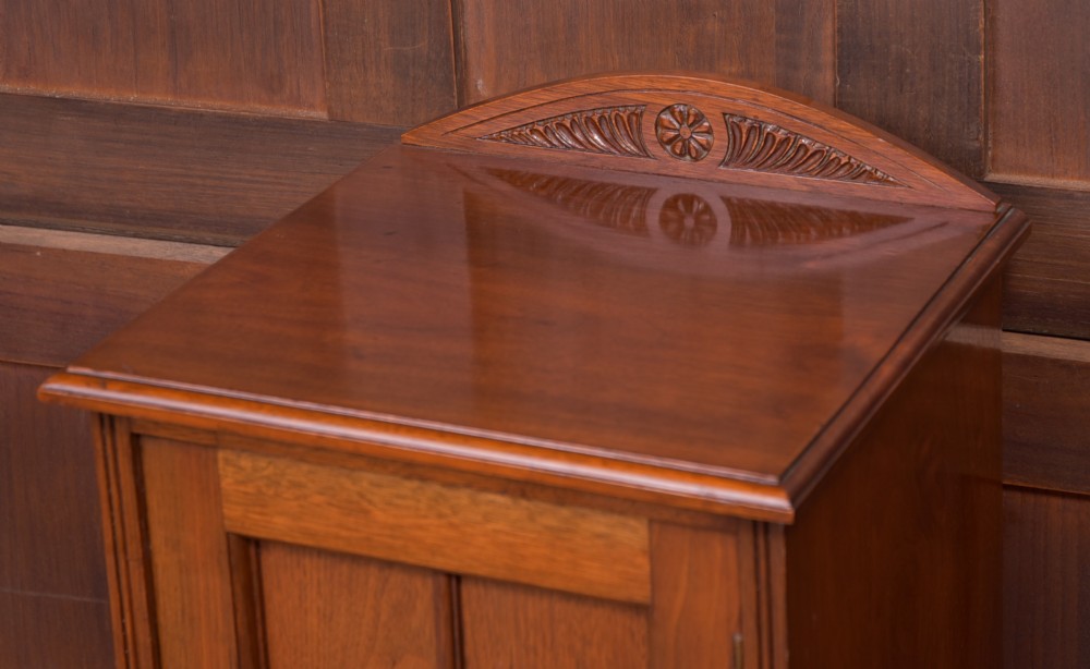Edwardian Walnut bedside cabinet View VIII
