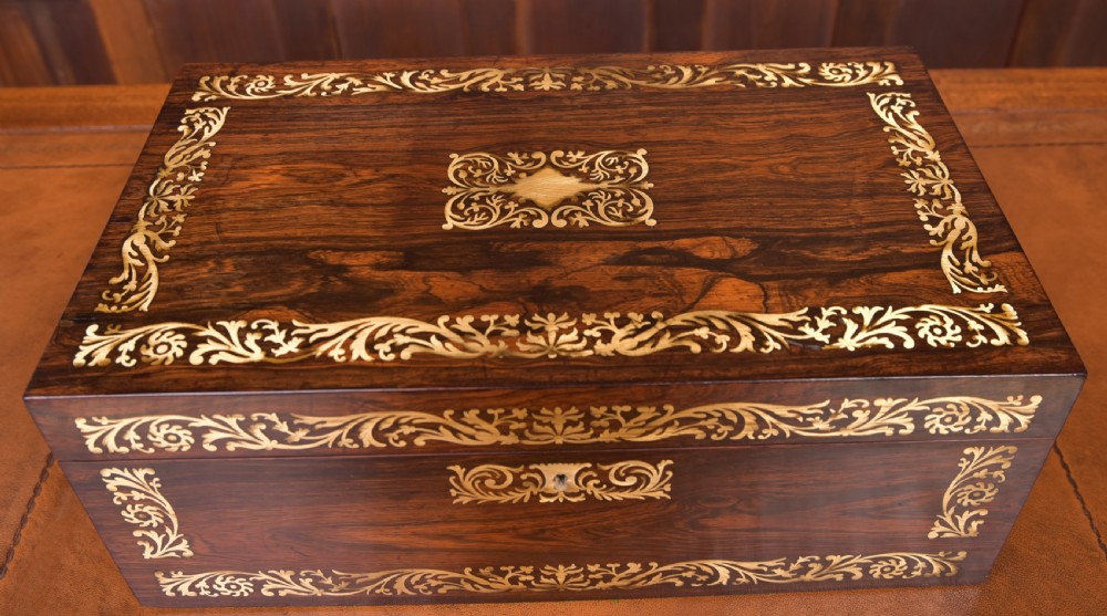 Victorian Rosewood writing slope View II