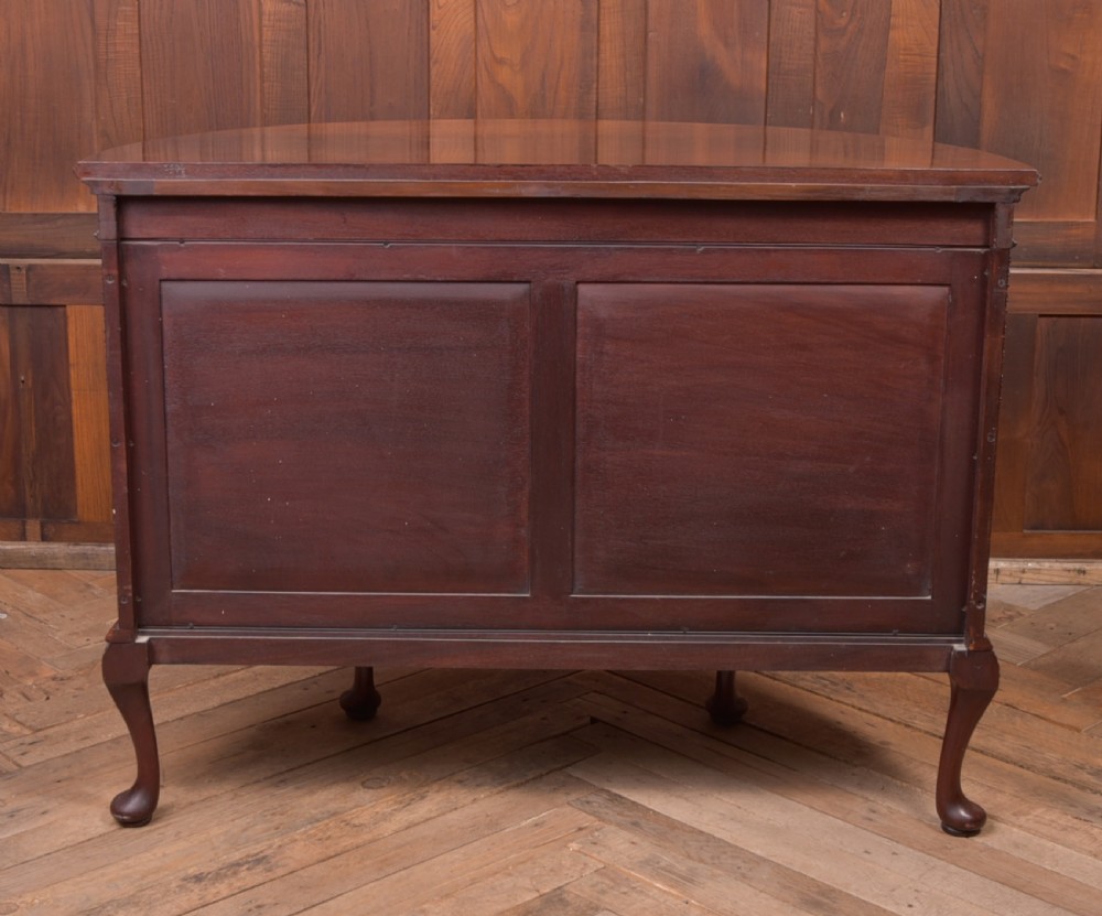 Edwardian Mahogany bow front drinks cabinet View X
