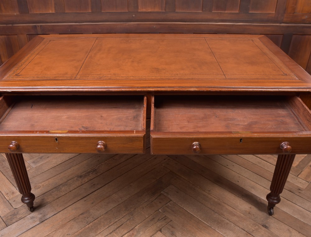 Handsome Victorian Mahogany writing desk View VII