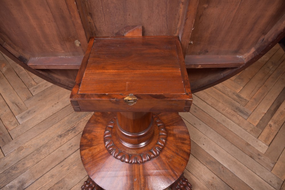 William 4th Mahogany snap top table View XIX