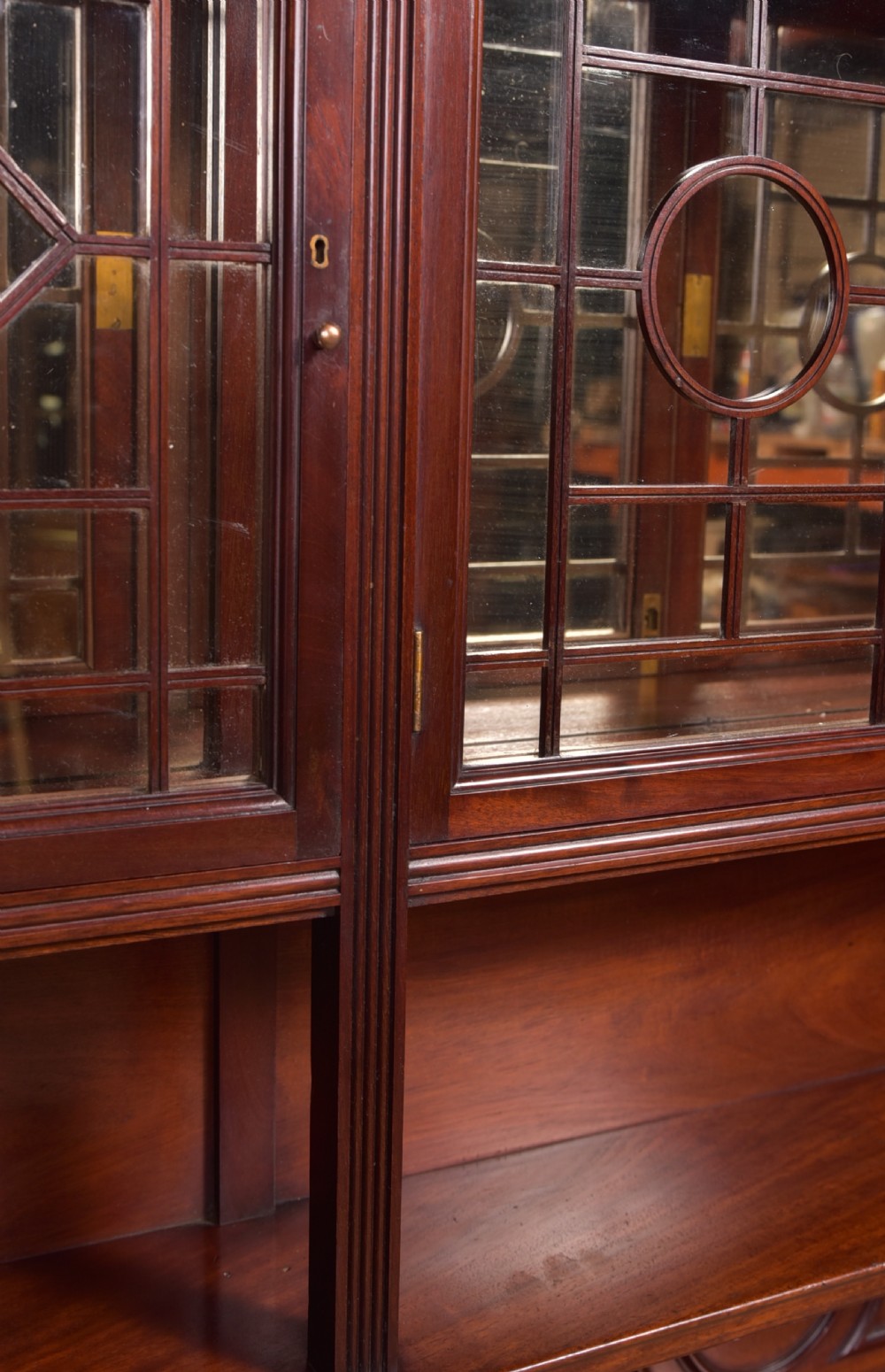Edwardian Mahogany wall cabinet View IV