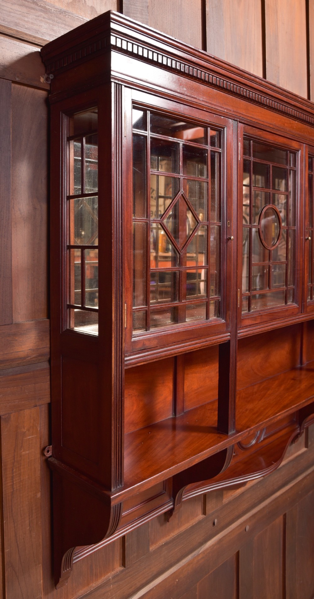 Edwardian Mahogany wall cabinet View XI