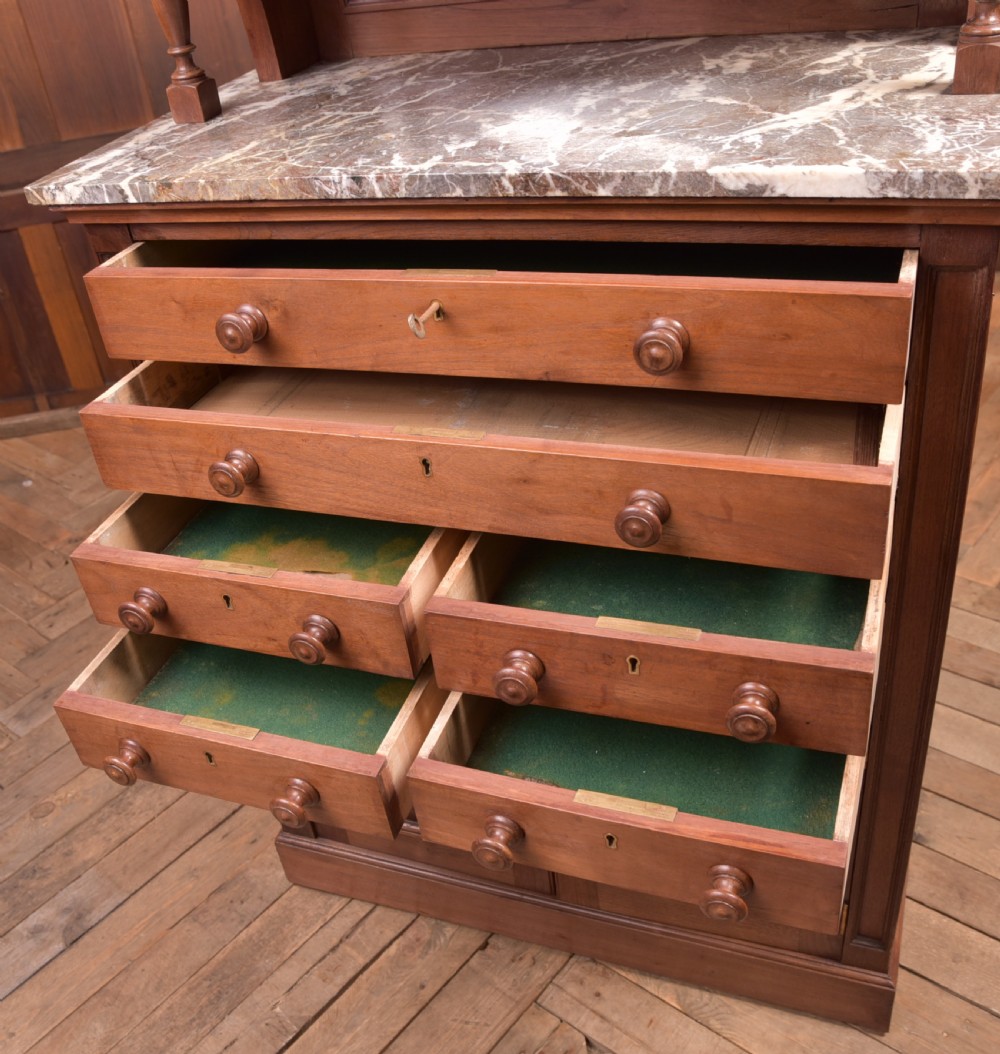 Edwardian Red Walnut Dental Cabinet View IX