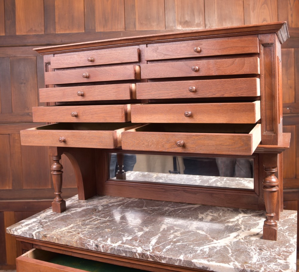 Edwardian Red Walnut Dental Cabinet View X