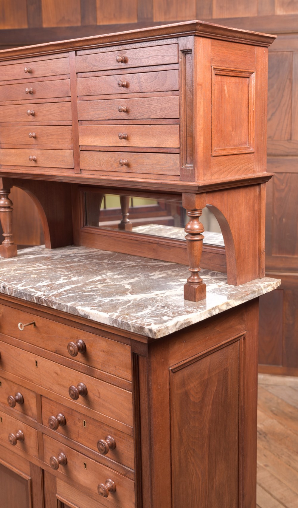 Edwardian Red Walnut Dental Cabinet View XXII