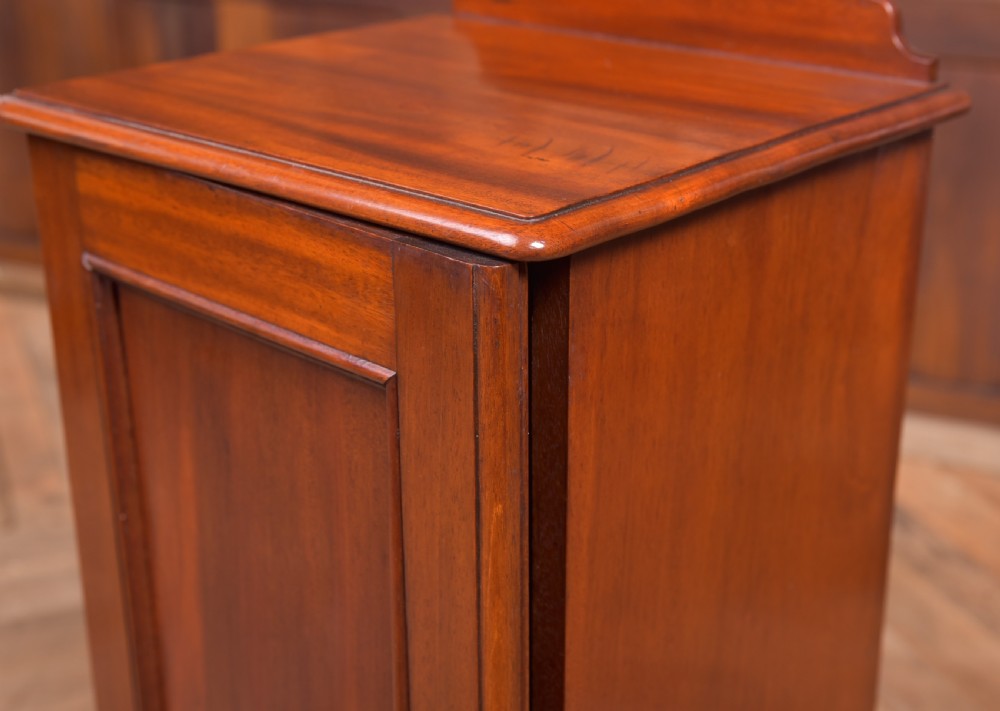 Victorian Mahogany bedside cabinet View IV