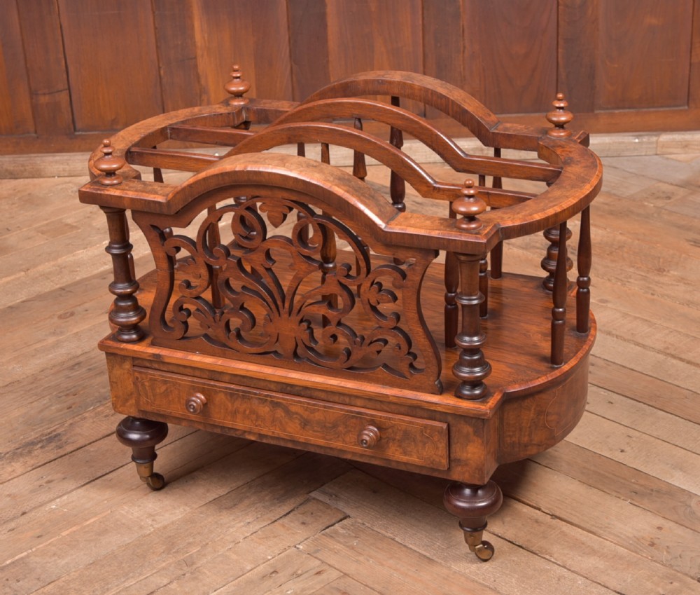Victorian Walnut Canterbury