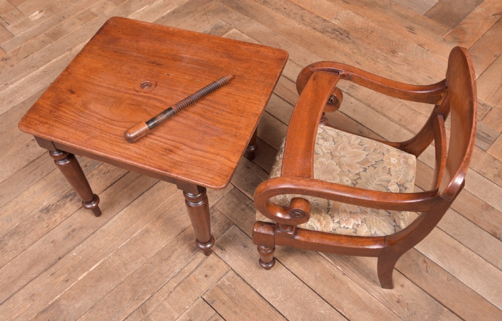 Victorian Mahogany High Chair View XXI