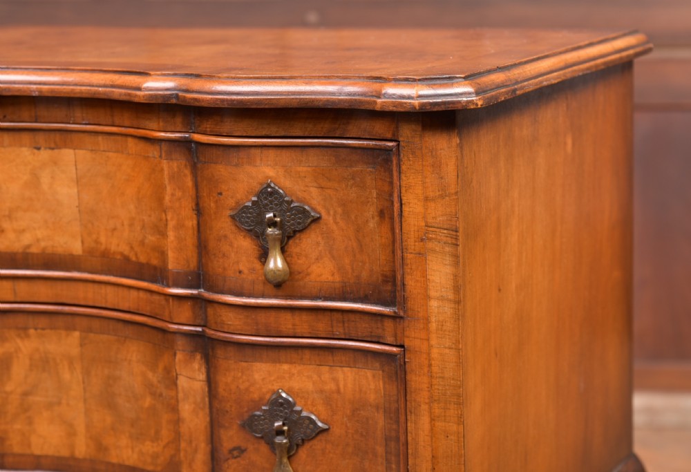 Edwardian Serpentine chest by Bickers of Dewsbury View V