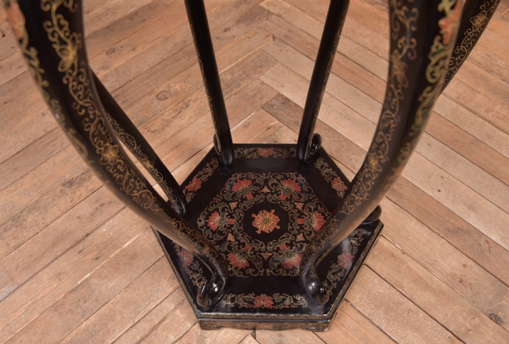 Edwardian Japanese Lacquered stand View VI