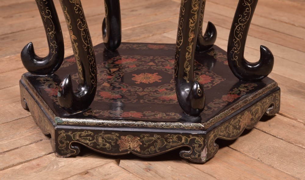 Edwardian Japanese Lacquered stand View X
