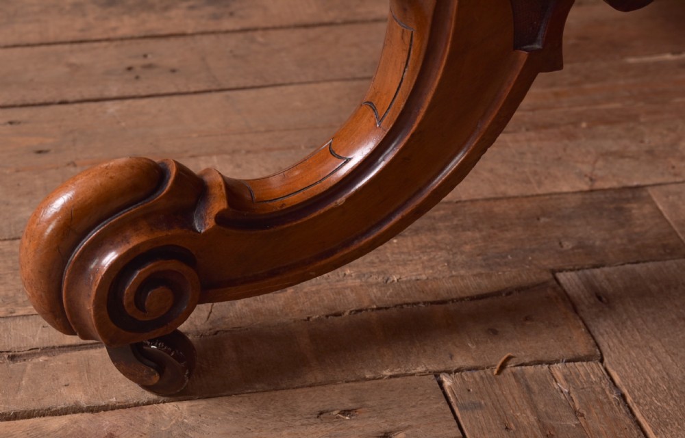 Victorian Burr Walnut Snap Top Table View XIV