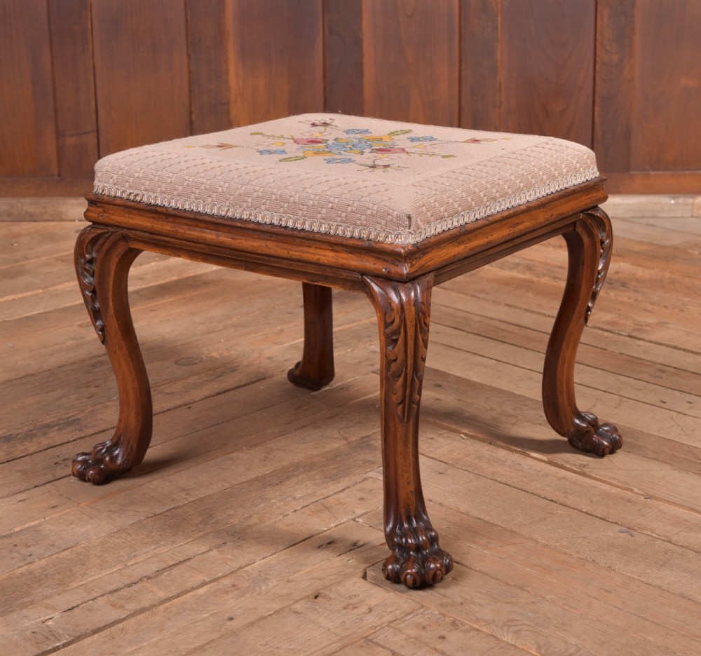 Victorian Walnut Foot Stool