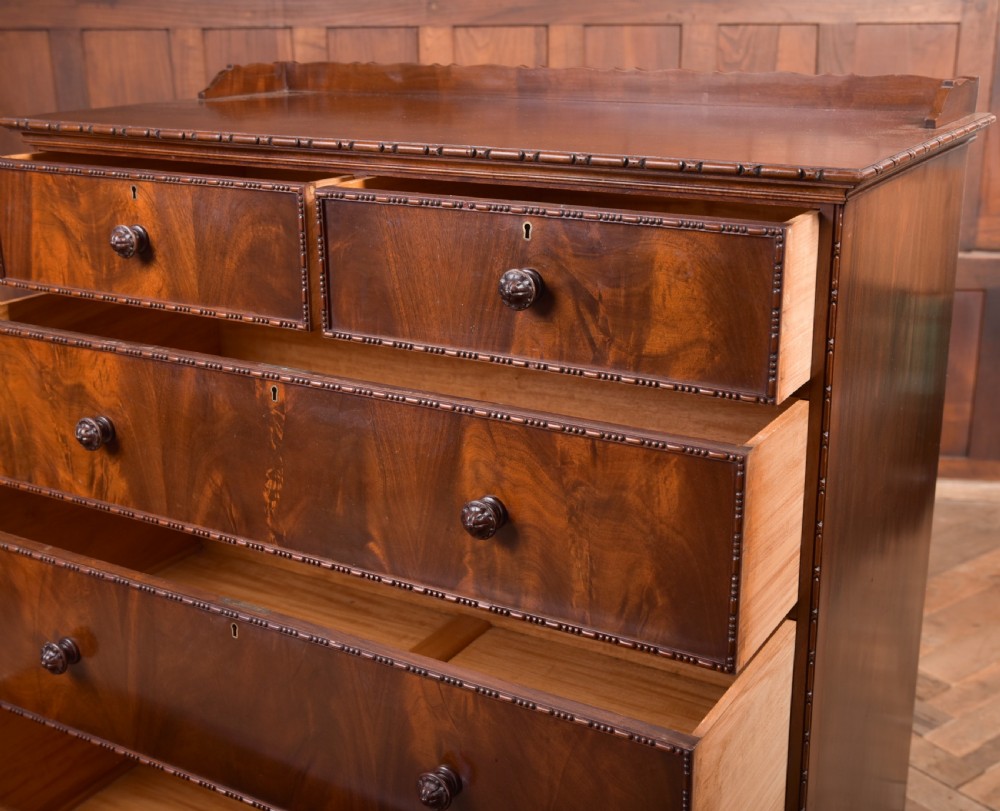 Edwardian Flame Mahogany Chest of Drawers







 View XI