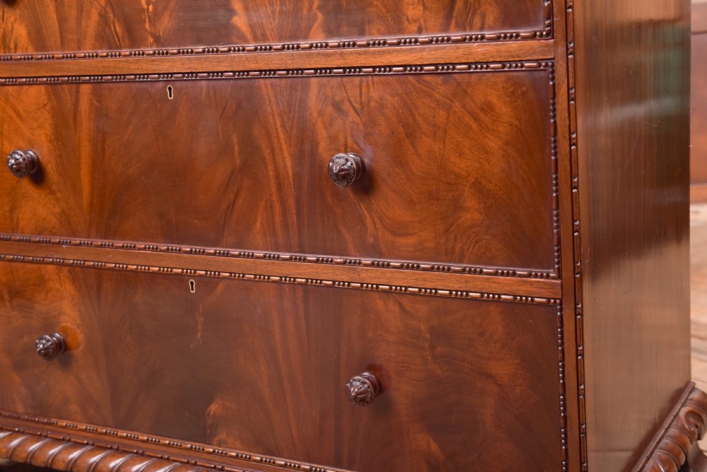 Edwardian Flame Mahogany Chest of Drawers







 View XVIII